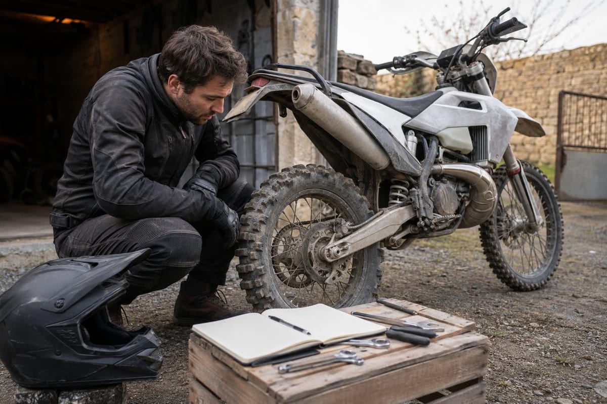 Enduro moto occasion: méthode d’essai avant de signer